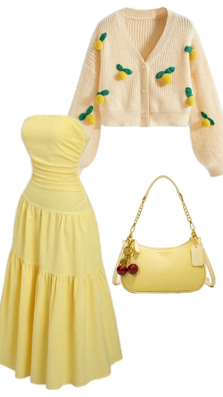 Sunshine Chic: A Perfect Lemon-Yellow Outfit for a Fresh, Playful Day Look